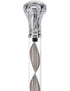 Crystal Elegance Chrome Knob Cane with Invisible Acrylic Shaft Options
