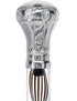 Crystal Elegance Chrome Knob Cane with Invisible Acrylic Shaft Options