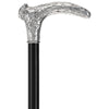 Italian Luxury 925r Silver Stag Horn Cane - Beechwood Shaf