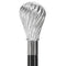 Italian Luxury: Spiral Bulb Knob Stick, Crafted in 925r Silver