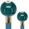 Green Sparkle 8 Ball Shift Knob Cane w/ Custom Color Ash Shaft & Collar
