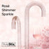 Rosé Shimmer Sparkle Cane: Pink Sparkles in Invisible Clear Shaft
