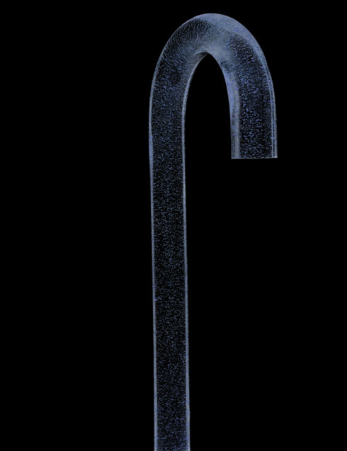 Blue Stardust Sparkle Cane: Blue Sparkles in Invisible Clear Shaft