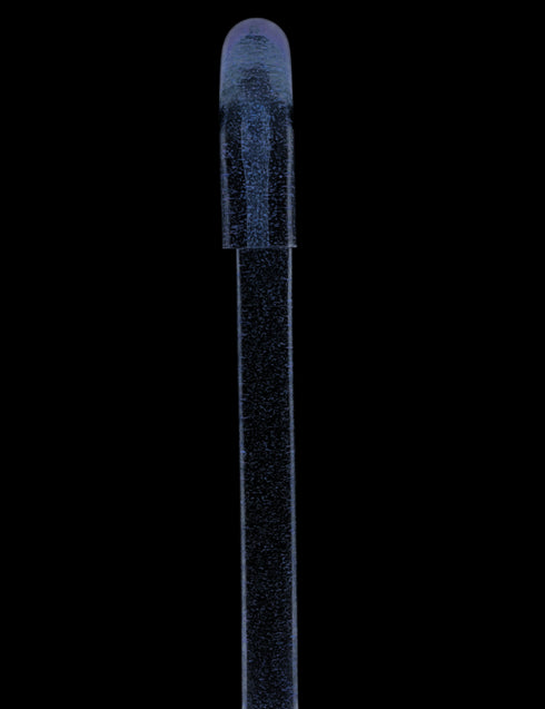 Blue Stardust Sparkle Cane: Blue Sparkles in Invisible Clear Shaft