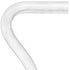 Alabaster Helix Cane: White Twists in Invisible Clear Shaft