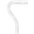 Alabaster Helix Cane: White Twists in Invisible Clear Shaft