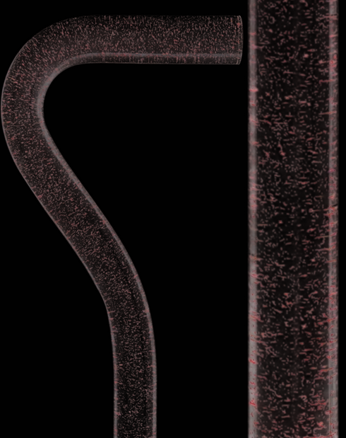 Rosé Shimmer Sparkle Cane: Pink Sparkles in Invisible Clear Shaft