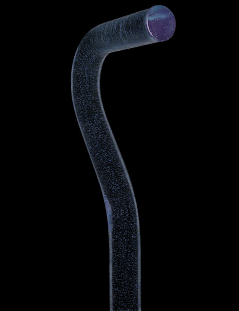 Blue Stardust Sparkle Cane: Blue Sparkles in Invisible Clear Shaft