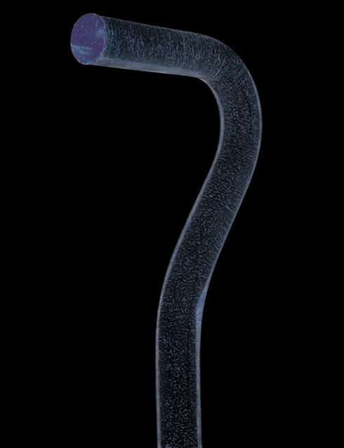 Blue Stardust Sparkle Cane: Blue Sparkles in Invisible Clear Shaft