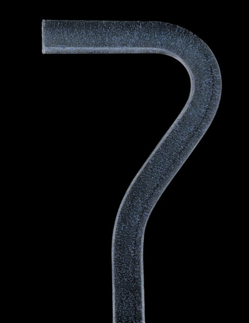 Blue Stardust Sparkle Cane: Blue Sparkles in Invisible Clear Shaft