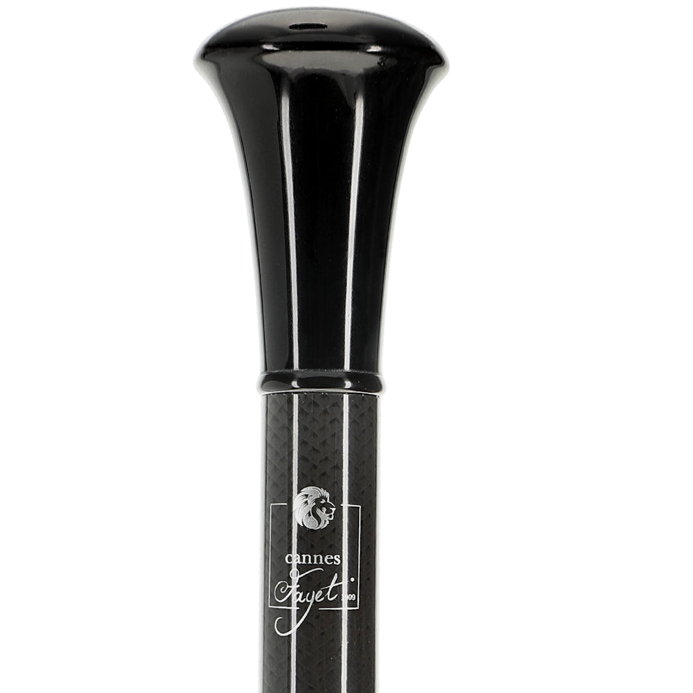 Black Handle with Carbon Fiber Shaft Sword Cane