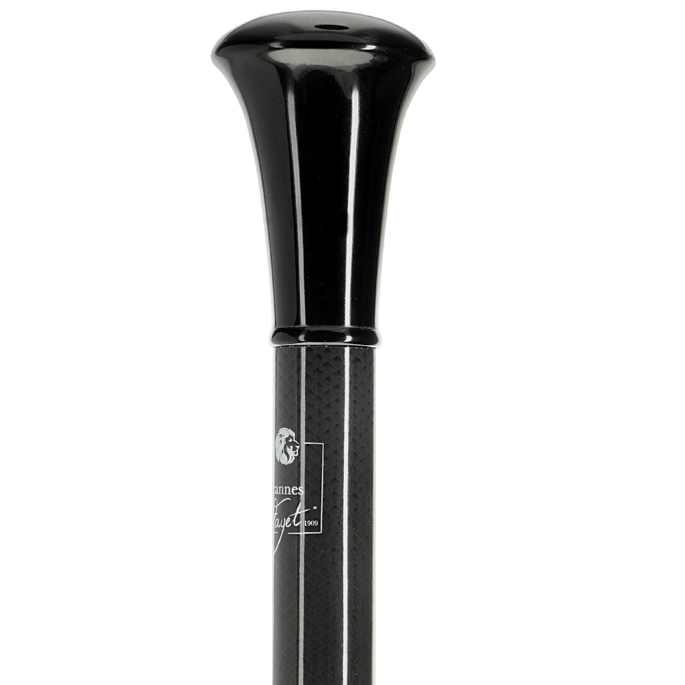 Black Handle with Carbon Fiber Shaft Sword Cane