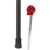 Red Skull Handle Sword Walking Stick with Carbon Fiber Shaft