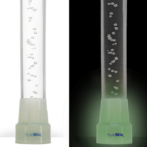 "Bubbles In Ice" - Exquisite Bubblé Elegance: A Translucent Crystal Shaft With Captivating Bubbles