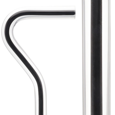 "The Obsidian Streak" Cane: Black Line in Invisible Shaft