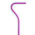 Amethyst Trace Cane: Purple Streak w/ Floating Bubbles in Clear Shaft