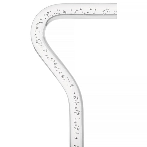 "Bubbles In Ice" - Exquisite Bubblé Elegance: A Translucent Crystal Shaft With Captivating Bubbles