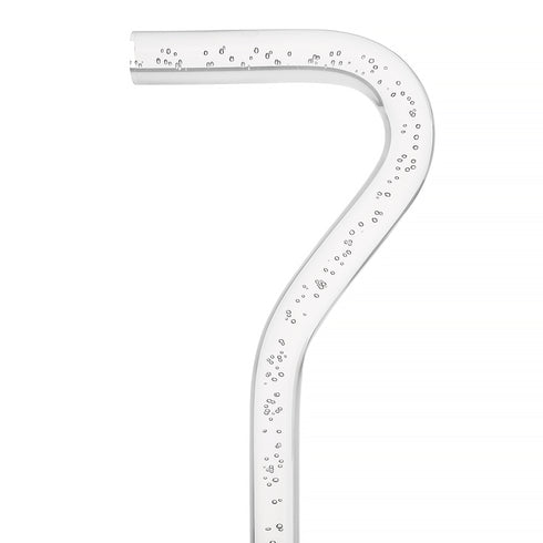 "Bubbles In Ice" - Exquisite Bubblé Elegance: A Translucent Crystal Shaft With Captivating Bubbles