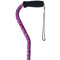 Limited single item listing: Purple Floral Offset Handle Walking Cane