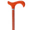 Limited single item listing: Orange Etched Cane w/ wooden orange handle
