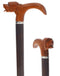 Limited single item listing: Wooden dog handle walking cane