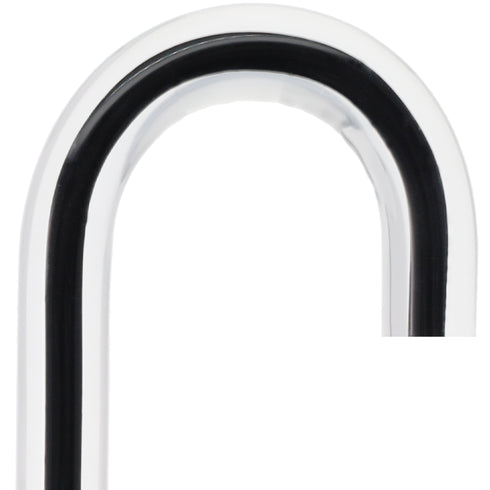 "The Obsidian Streak" Cane: Black Line in Invisible Shaft