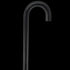 "The Obsidian Streak" Cane: Black Line in Invisible Shaft