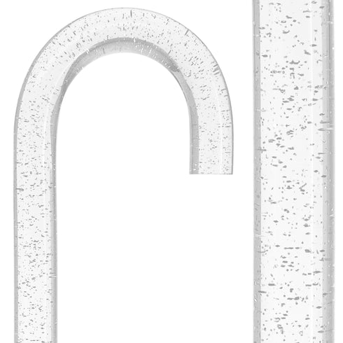 Clear Silver Luminance: Sparkle-Infused, Invisible Clear Shaft