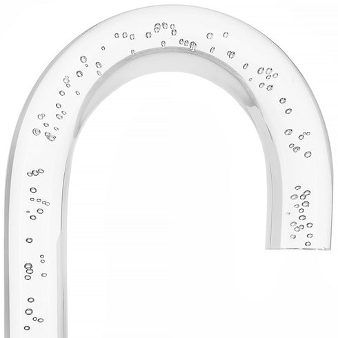 "Bubbles In Ice" - Exquisite Bubblé Elegance: A Translucent Crystal Shaft With Captivating Bubbles