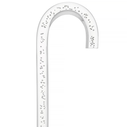 "Bubbles In Ice" - Exquisite Bubblé Elegance: A Translucent Crystal Shaft With Captivating Bubbles