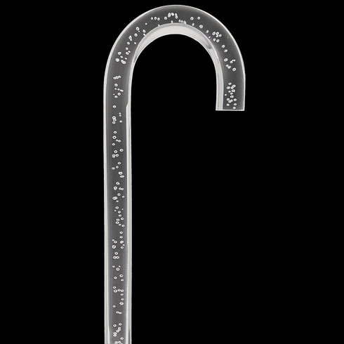 "Bubbles In Ice" - Exquisite Bubblé Elegance: A Translucent Crystal Shaft With Captivating Bubbles