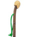 Classic Canes Extra Long Root Knobbed Walking Stick w/ Blackthorn Shaft & Green Strap