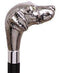 Comoys Labrador Nickel Plated Handle Cane Italian Handle w/ Custom Shaft & Collar