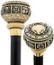 Comoys Astrological Cancer Walking Cane with Black Beechwood Shaft