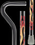 Dr. House Inspired Flame Cane "The Phoenix" - Clear Acrylic, Black Stripe