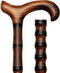 HARVY Scorched Maple Derby Walking Cane With Scorched Maple Shaft