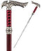 High Quality Swords Medieval Red Genuine Leather Wrapped Sword Cane