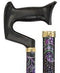 Royal Canes Purple Majesty Adjustable Orthopedic Handle Walking Cane with Brass Collar