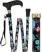Royal Canes Midnight Bloom Adjustable Folding Cane