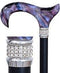 Royal Canes Abalone Shell Pearlz w/ Rhinestone Collar Aluminium Adjustable Cane