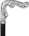 Royal Canes Chrome Plated Vine Fritz Walking Cane With Black Beechwood Wood Shaft