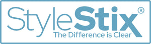 StyleStix logo, clear acrylic walking canes