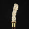 Carved Cycle of Life: Skull/Snake Bone Handle Cane - Limited Supply