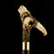 Warriors Eagle/Lion Bone Handle Walking Cane w/Custom Shaft and Collar