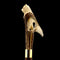 Command Attention: Warriors Eagle/Lion Bone Handle Walking Cane with Custom Shaft and Collar