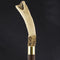 Fortified Snake Bone Handle Walking Cane w/Custom Shaft and Collar