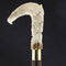Natures Wildlife Pack Intricate Handcarved Bone Handle Collector Cane w/Custom Shaft and Collar