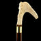 Natures Wildlife Pack Intricate Handcarved Bone Handle Collector Cane w/Custom Shaft and Collar