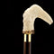 Natures Wildlife Pack Intricate Handcarved Bone Handle Collector Cane w/Custom Shaft and Collar