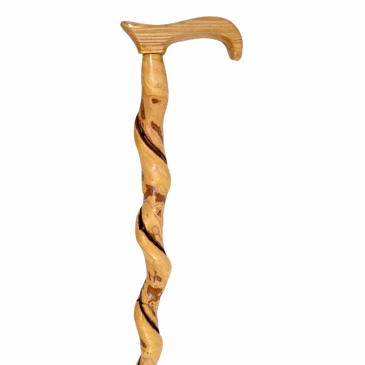 Natural Spiral Vine Twisted Wood Walking Cane - 38.5